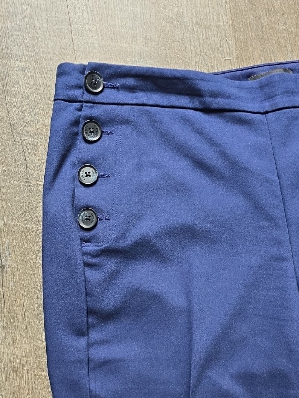 Express Women's Mid-Rise Side Button Barely Boot Columnist Pants 14R - Picture 3 of 6